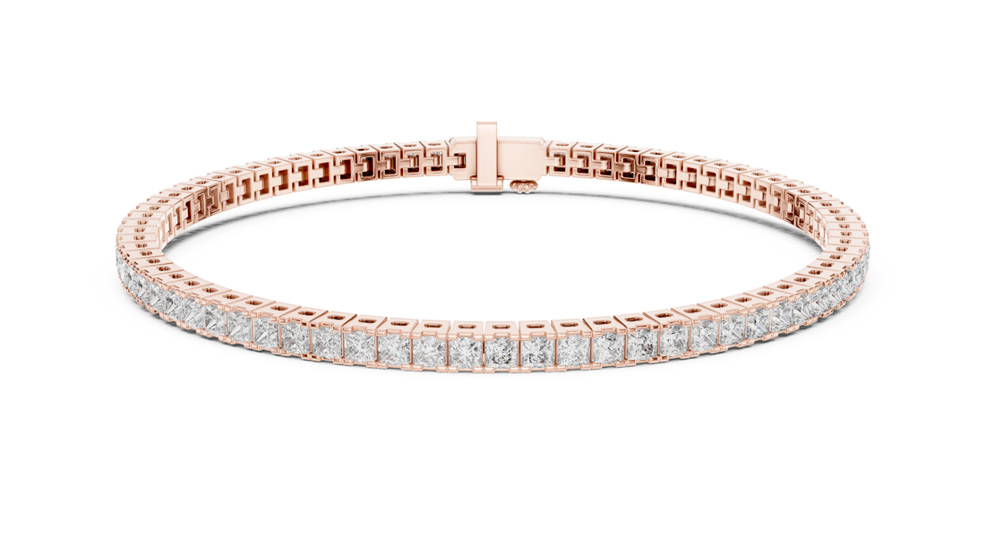 Dainty Tapered Band Lab grown diamond Bracelet