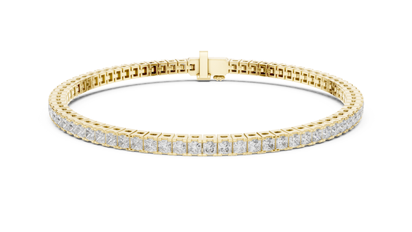 Dainty Tapered Band Lab grown diamond Bracelet