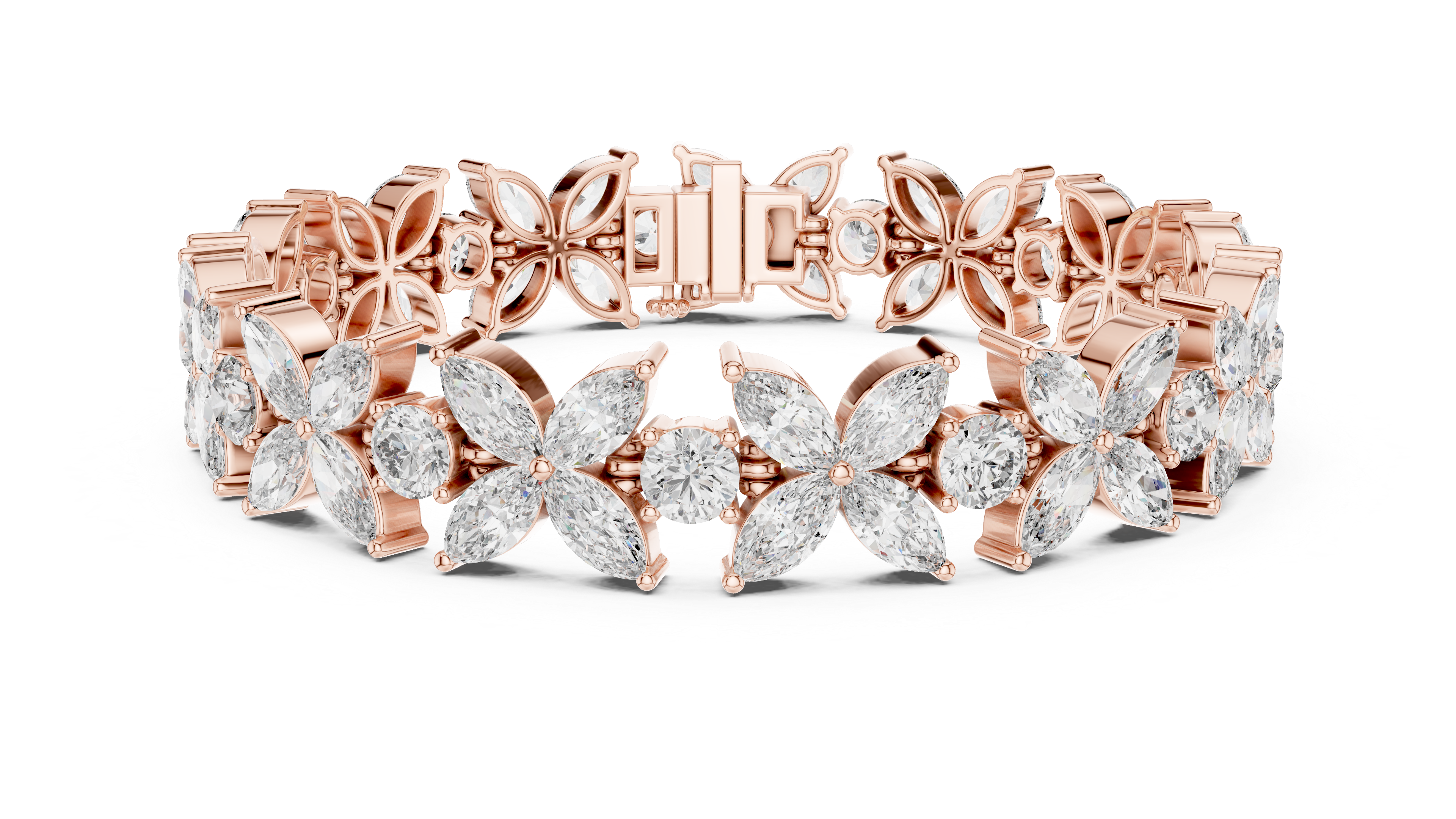 Vintage Inspired Milgrain Lab grown diamond Bracelet