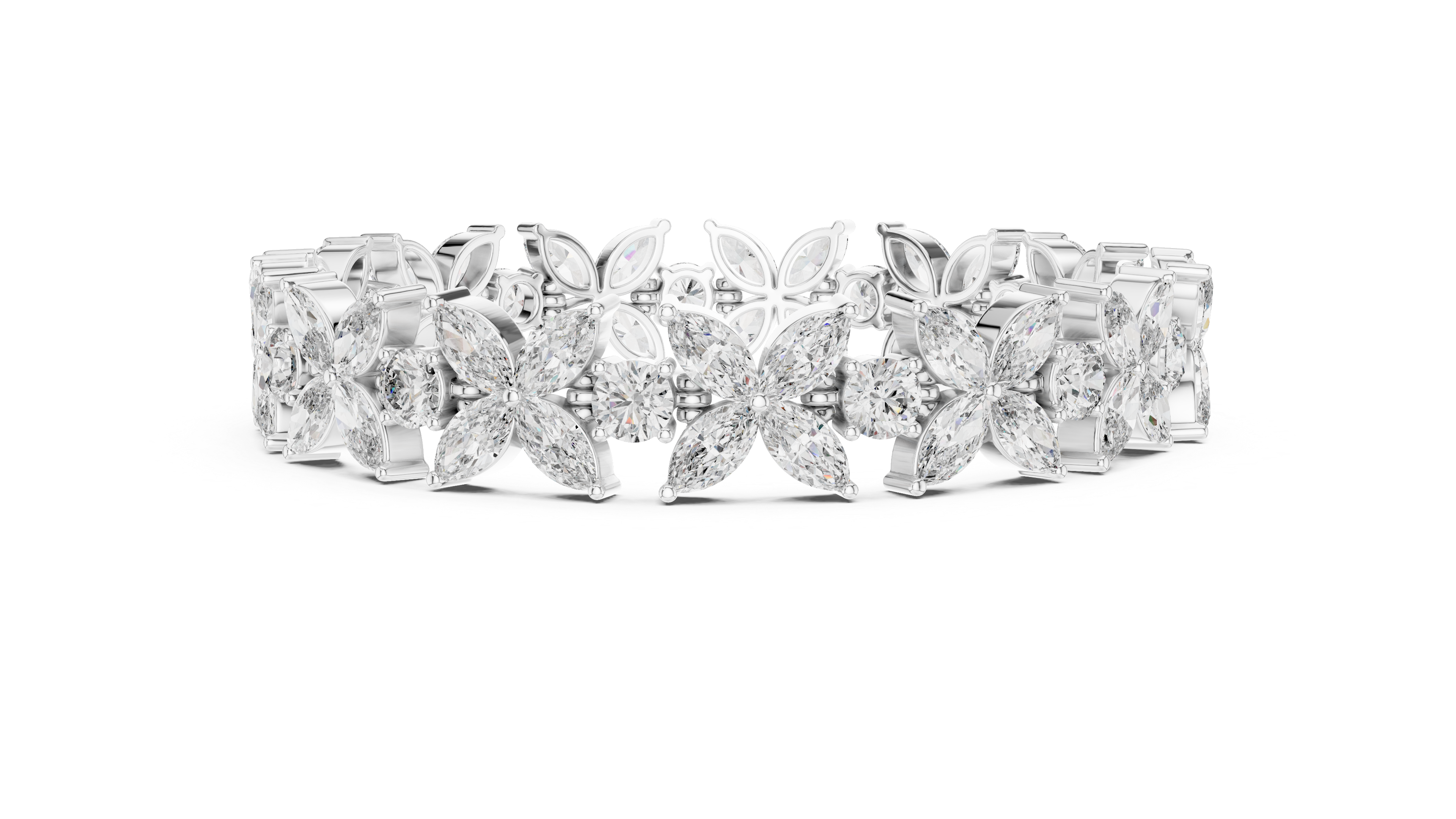 Vintage Inspired Milgrain Lab grown diamond Bracelet