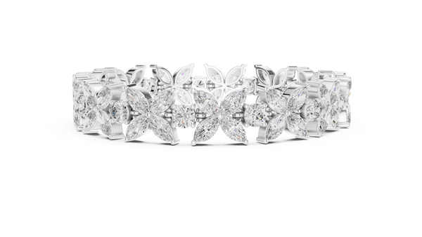 Vintage Inspired Milgrain Lab grown diamond Bracelet