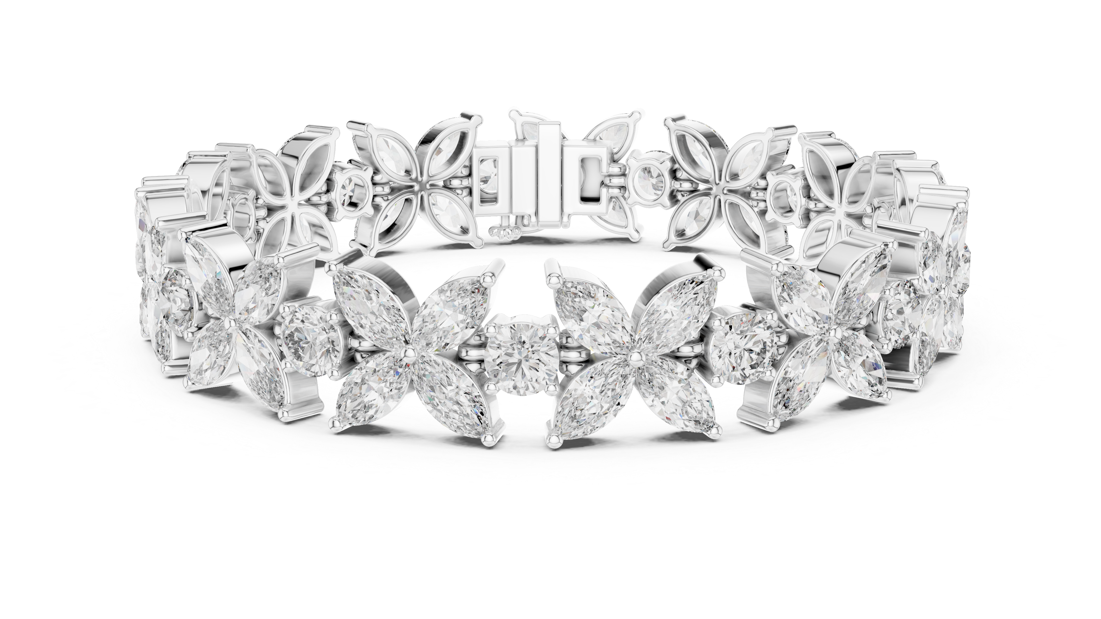 Vintage Inspired Milgrain Lab grown diamond Bracelet
