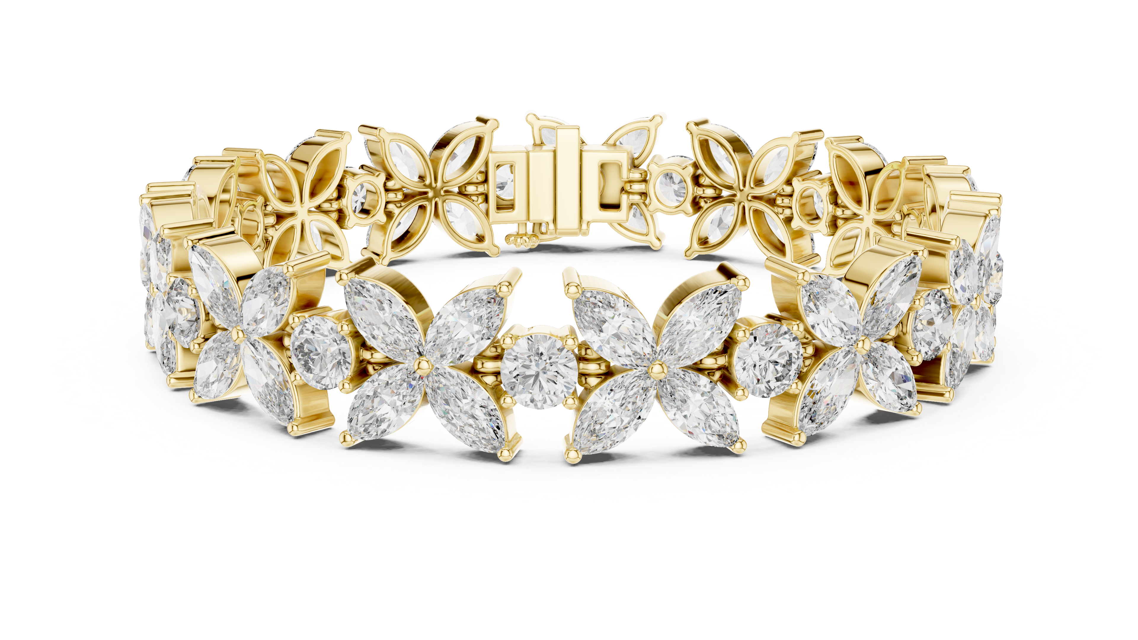 Vintage Inspired Milgrain Lab grown diamond Bracelet