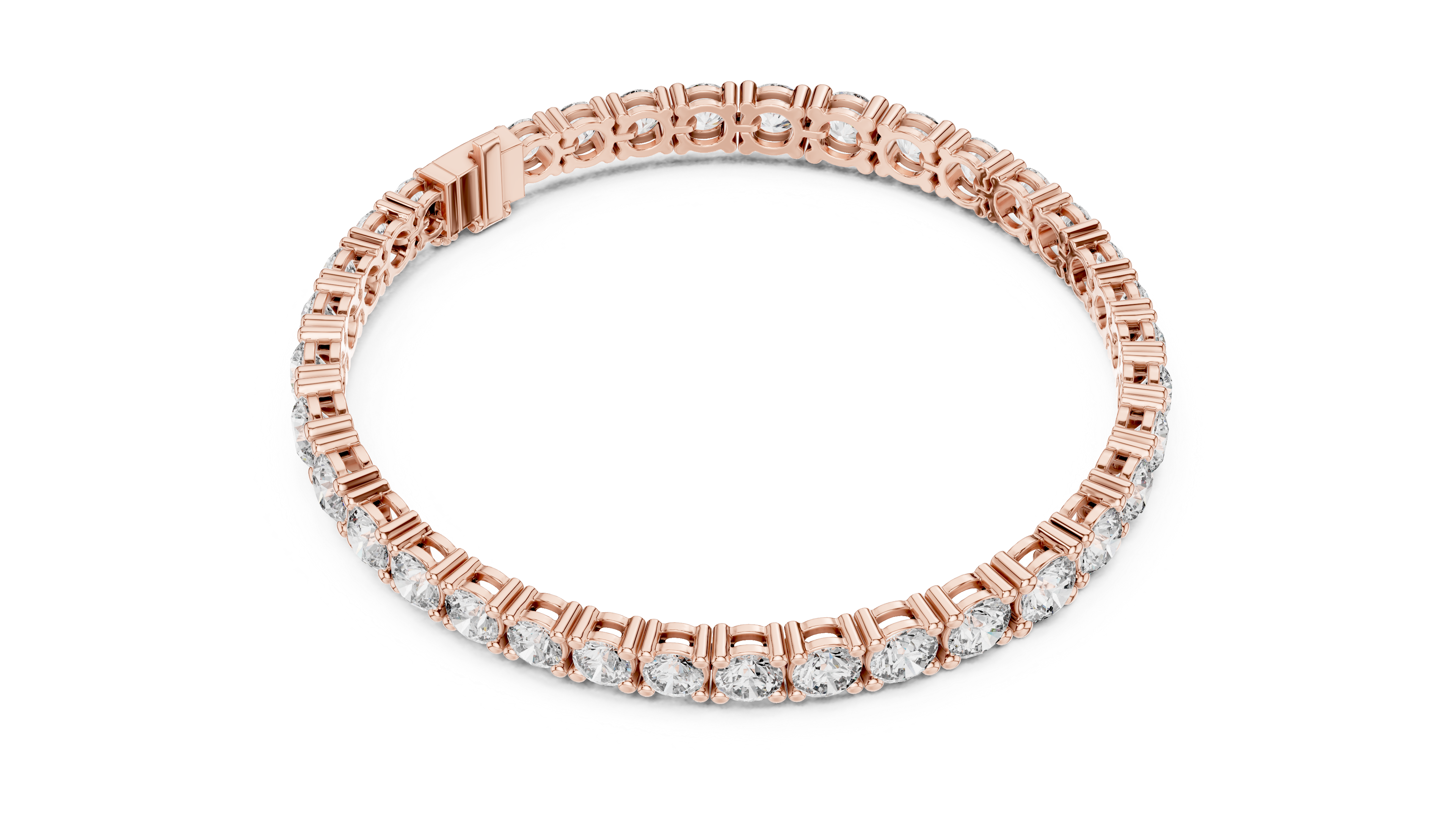 Modern Architectural Tension Lab grown diamond Bracelet