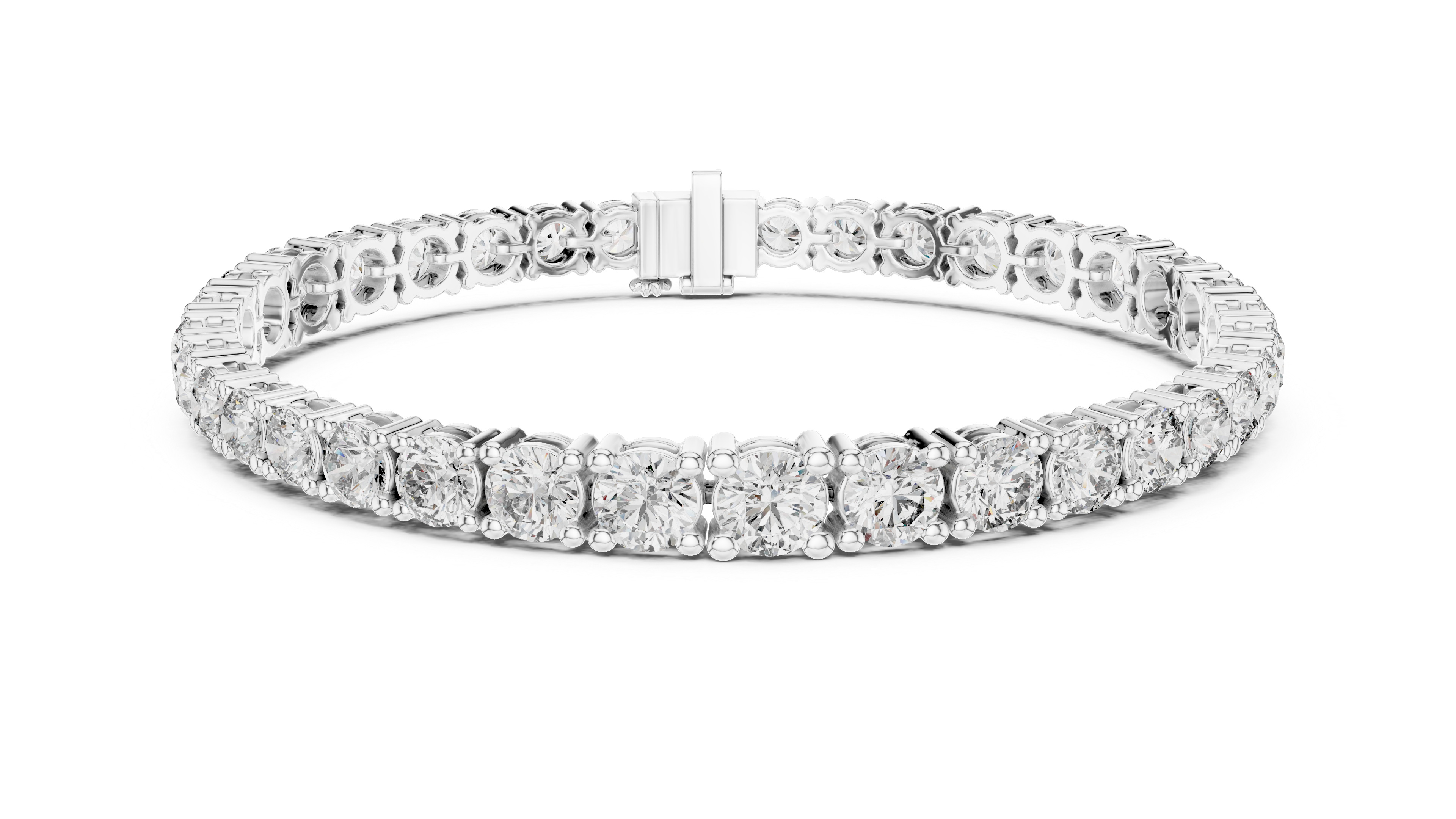 Modern Architectural Tension Lab grown diamond Bracelet