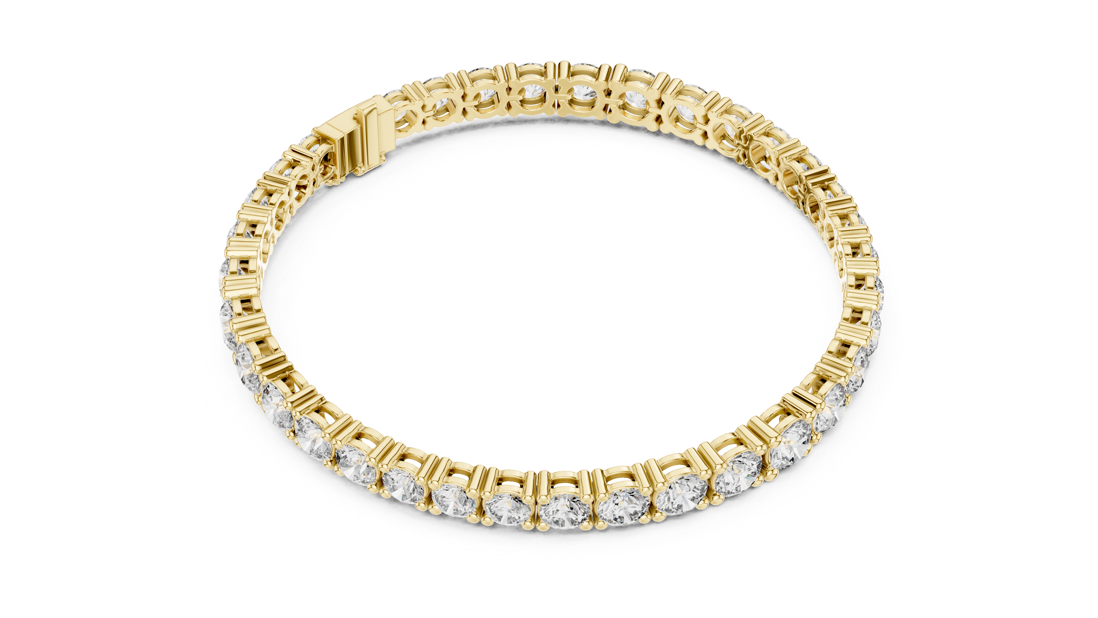 Modern Architectural Tension Lab grown diamond Bracelet