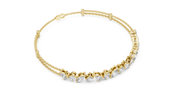 Sophisticated Hidden Halo Lab grown diamond Bracelet