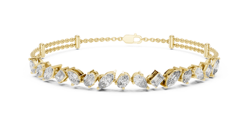 Sophisticated Hidden Halo Lab grown diamond Bracelet