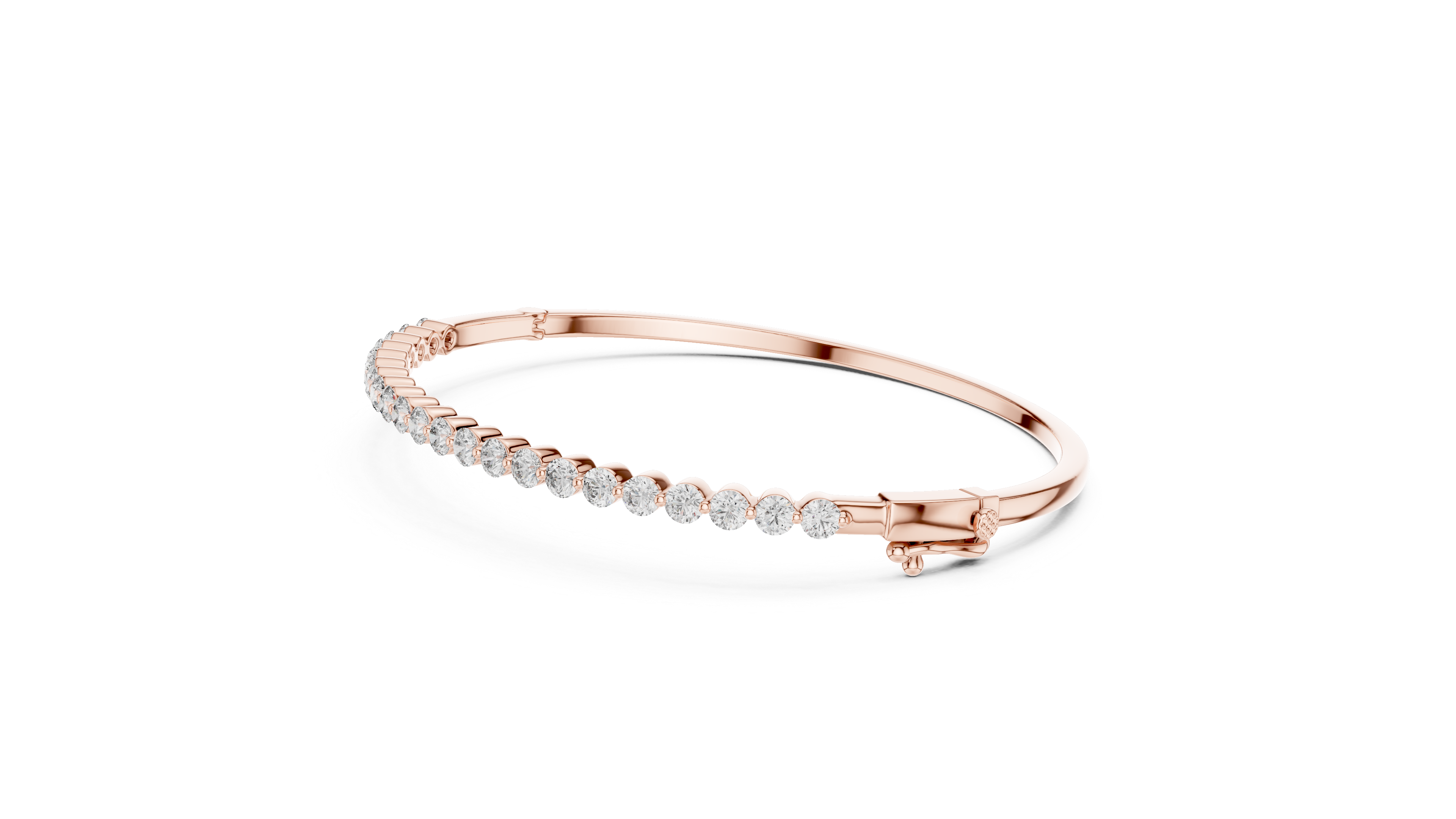 Elegant Floating Solitaire Lab grown diamond Bracelet