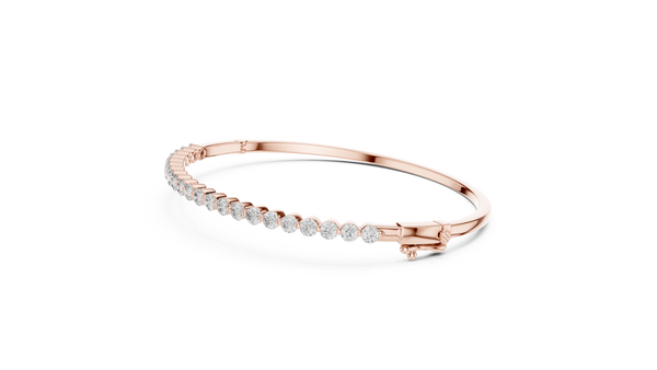 Elegant Floating Solitaire Lab grown diamond Bracelet