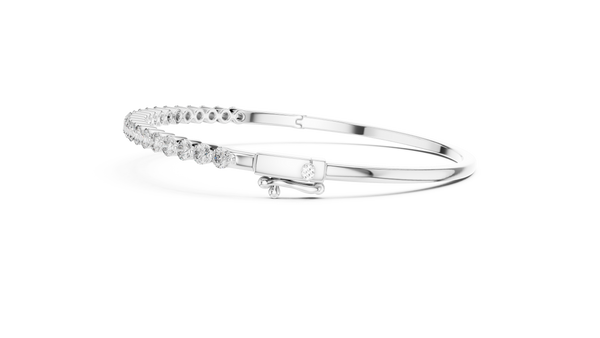 Elegant Floating Solitaire Lab grown diamond Bracelet