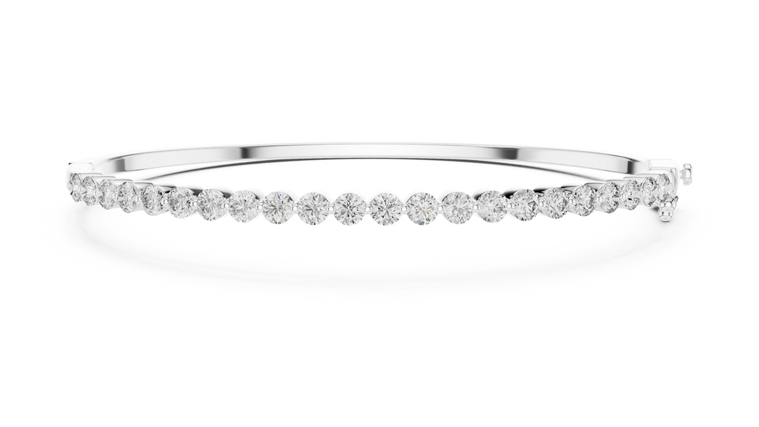 Elegant Floating Solitaire Lab grown diamond Bracelet