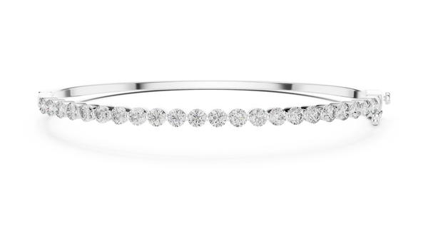 Elegant Floating Solitaire Lab grown diamond Bracelet
