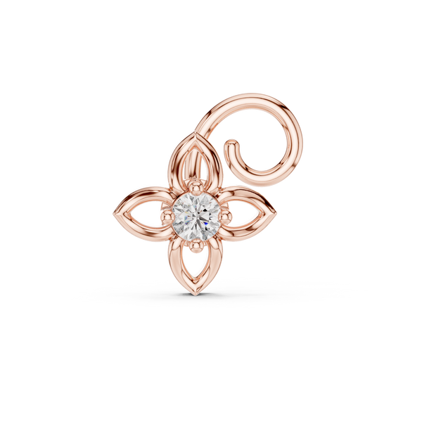 Exquisite Round Diamond Lab Grown Diamond Nosepin