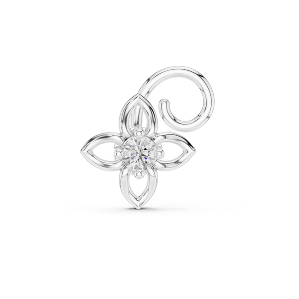 Exquisite Round Diamond Lab Grown Diamond Nosepin