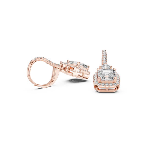Autumn Wind lab grown diamond earring design