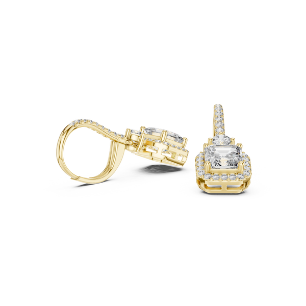 Autumn Wind lab grown diamond earring design
