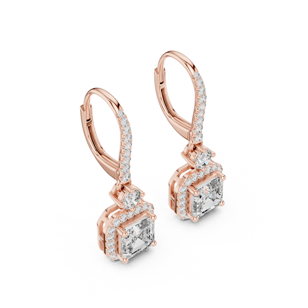 Autumn Wind lab grown diamond earring design