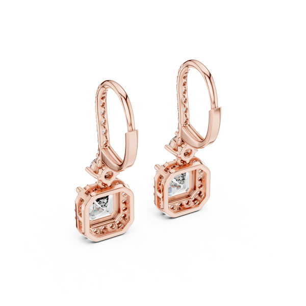 Autumn Wind lab grown diamond earring design