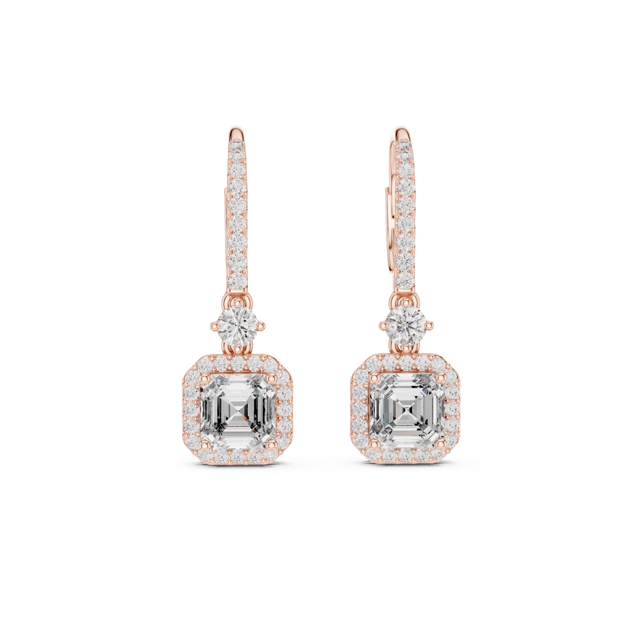Autumn Wind lab grown diamond earring design