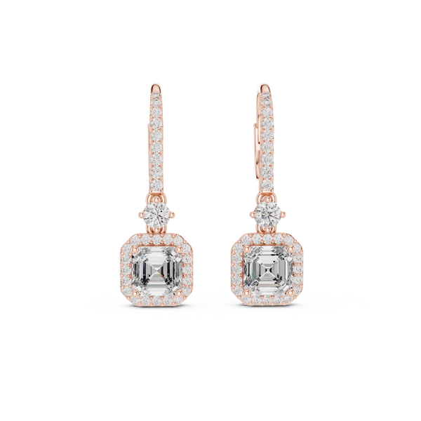 Autumn Wind lab grown diamond earring design