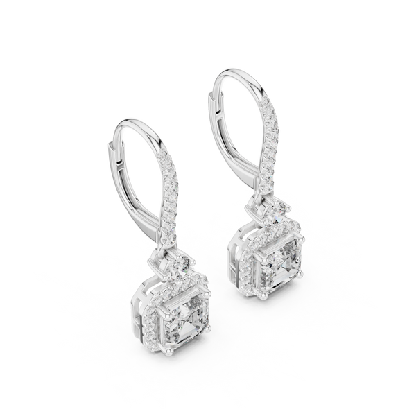 Autumn Wind lab grown diamond earring design