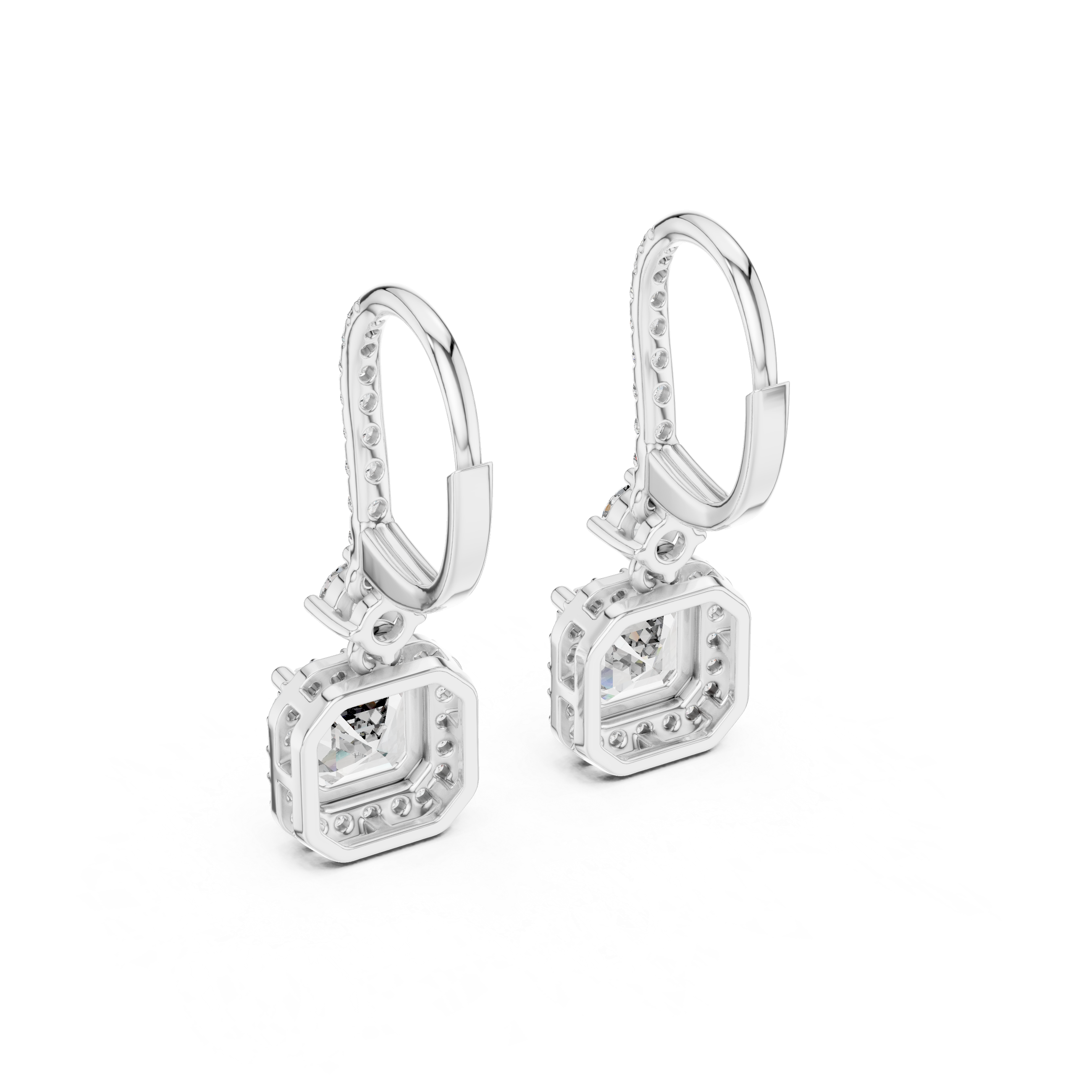 Autumn Wind lab grown diamond earring design