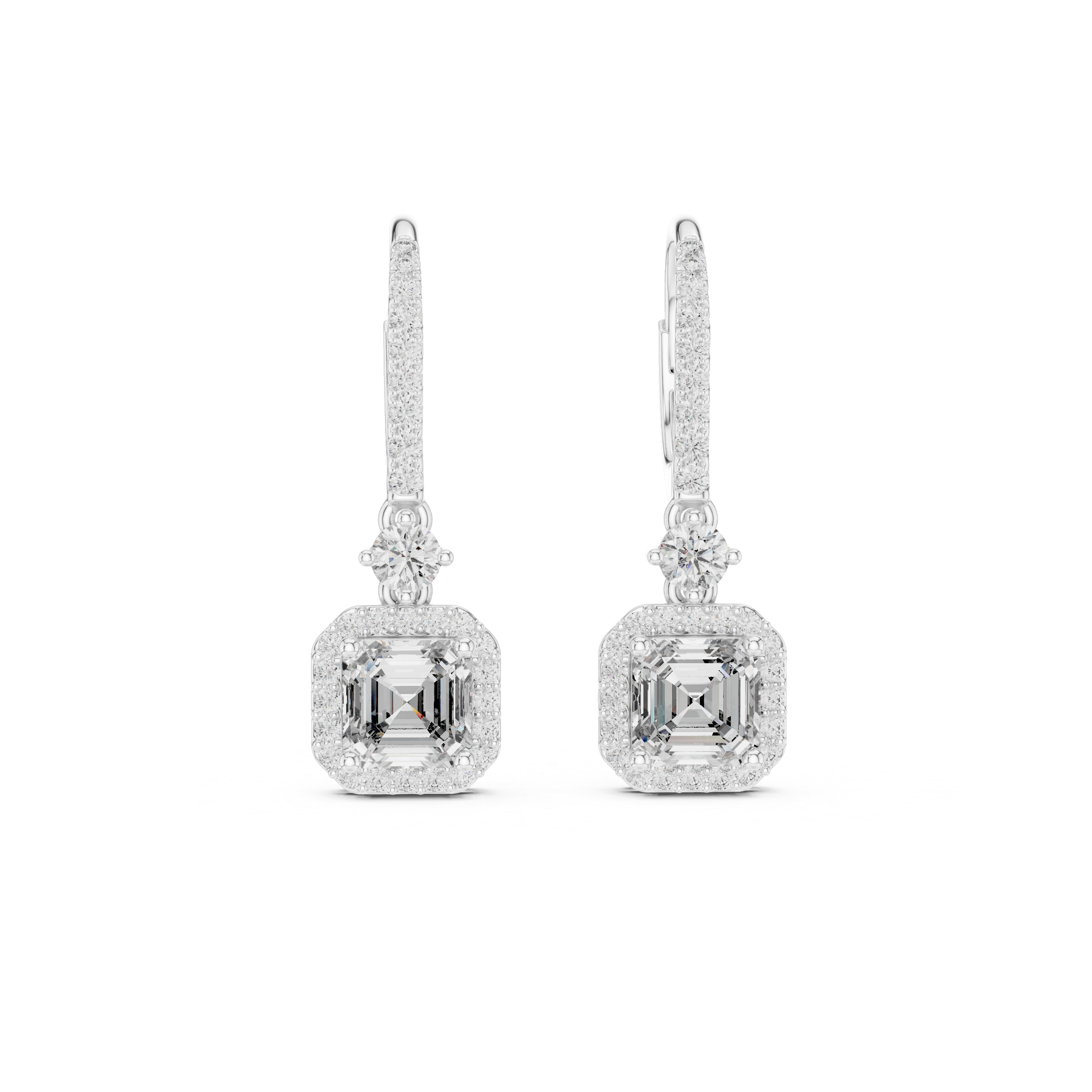 Autumn Wind lab grown diamond earring design