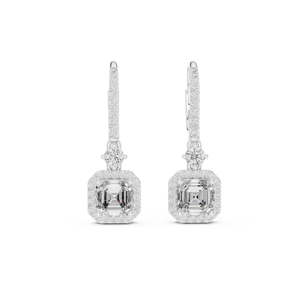 Autumn Wind lab grown diamond earring design