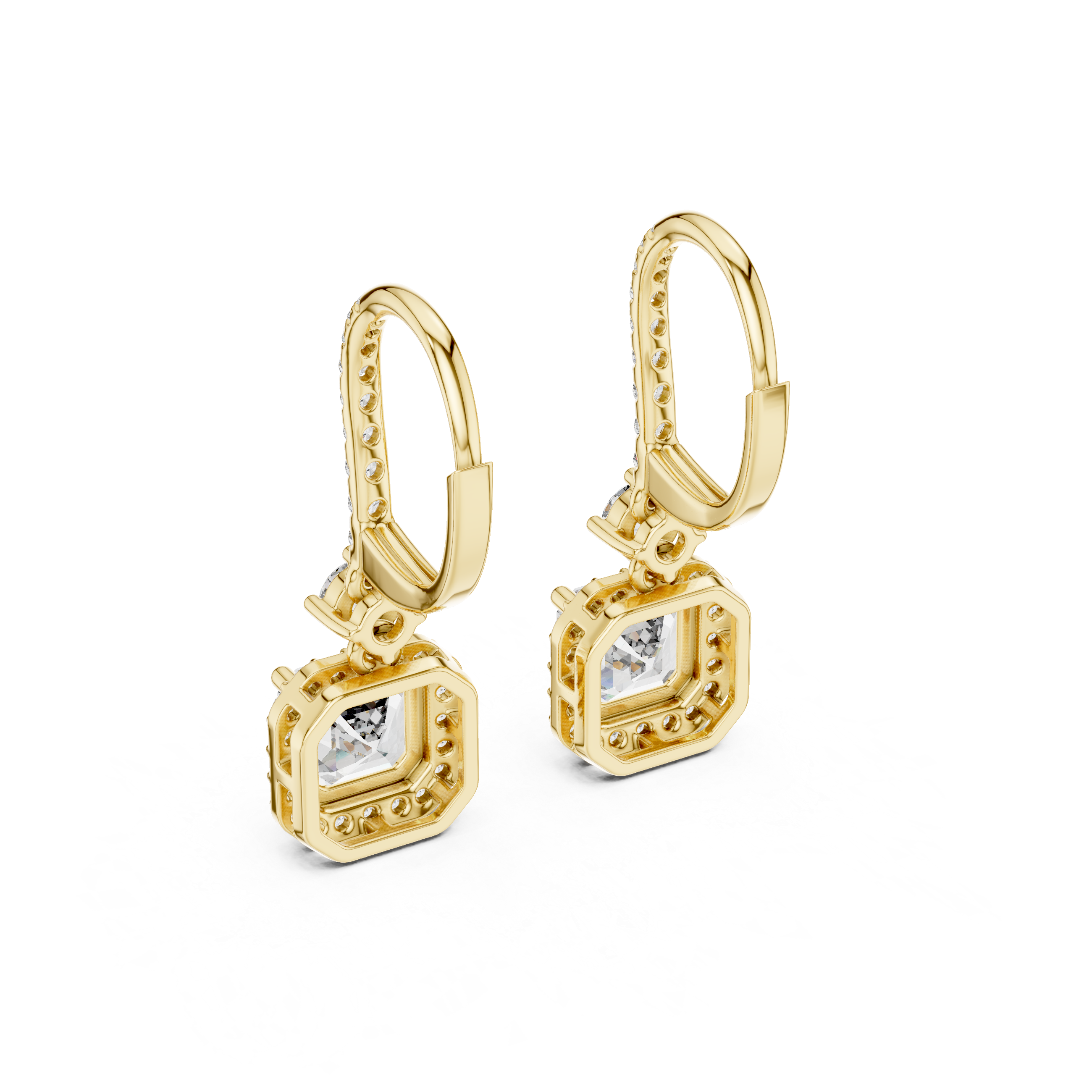 Autumn Wind lab grown diamond earring design