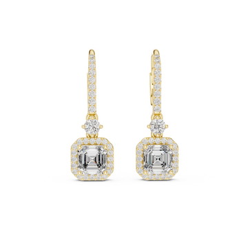 Autumn Wind lab grown diamond earring design