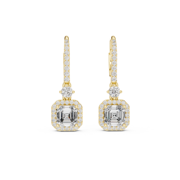 Autumn Wind lab grown diamond earring design