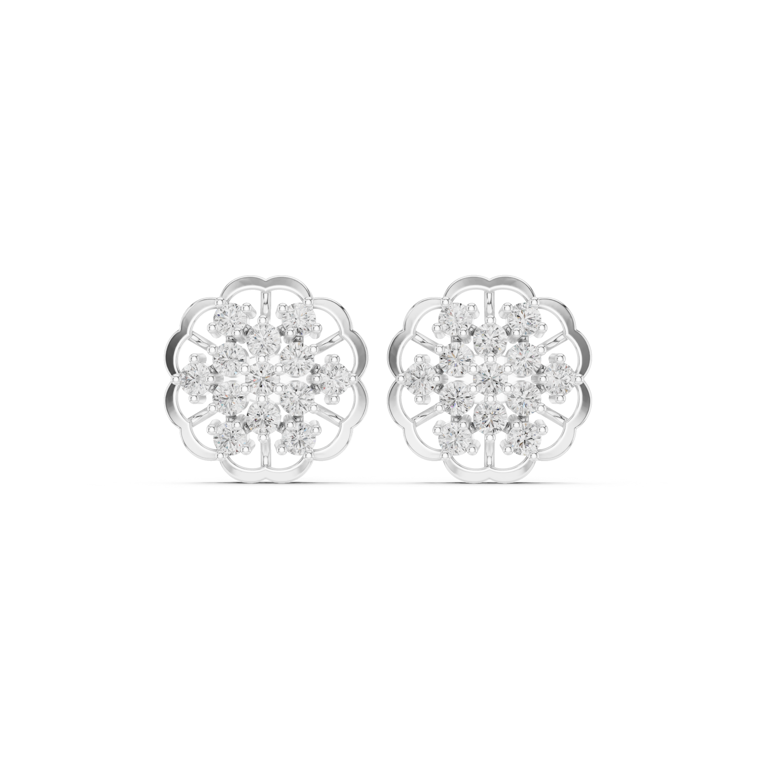Verdant Dew Lab Grown Diamond Earrings Dangles