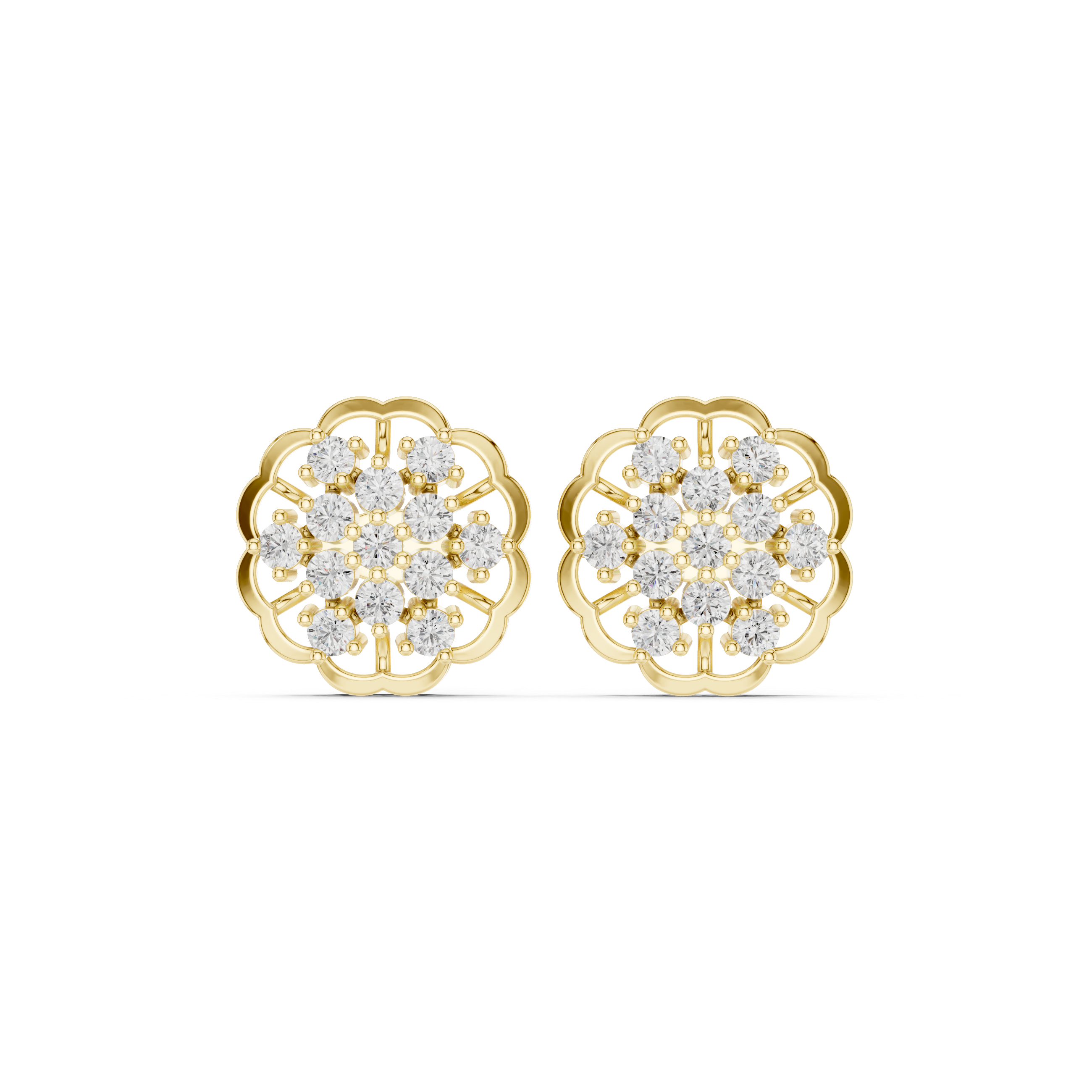 Verdant Dew Lab Grown Diamond Earrings Dangles