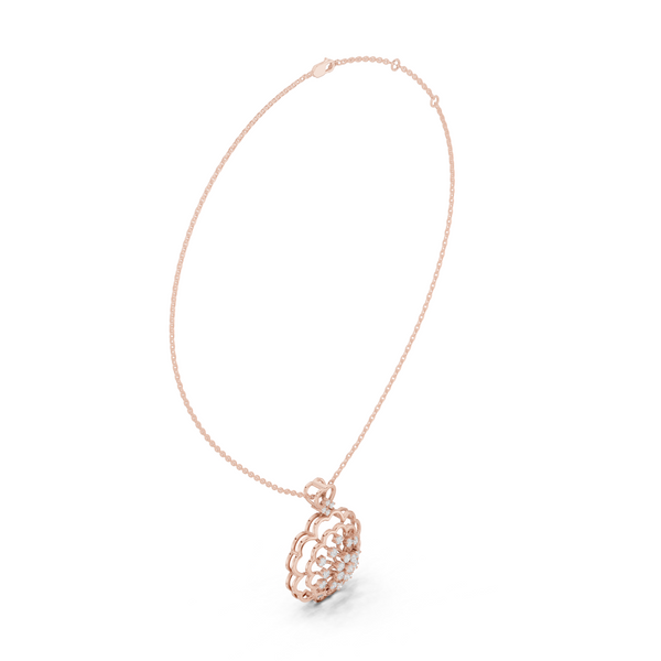 Nova Cluster Lab Grown Diamond Charm Pendant