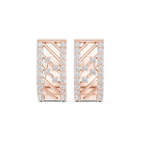 Citrine Twist Lab Grown Diamond Earrings Accents