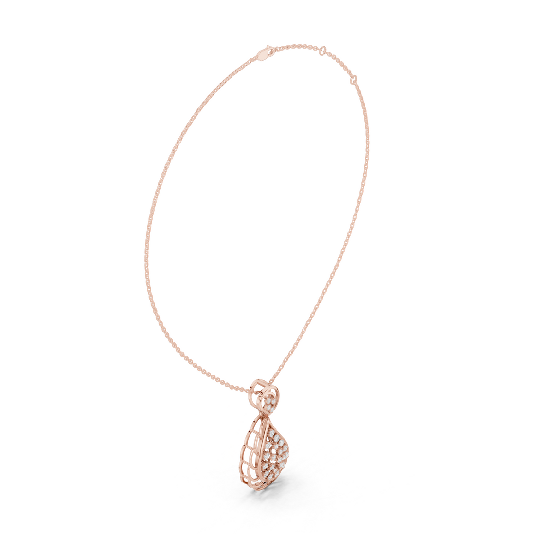 Pure Allure Lab Grown Diamond Halo Pendant