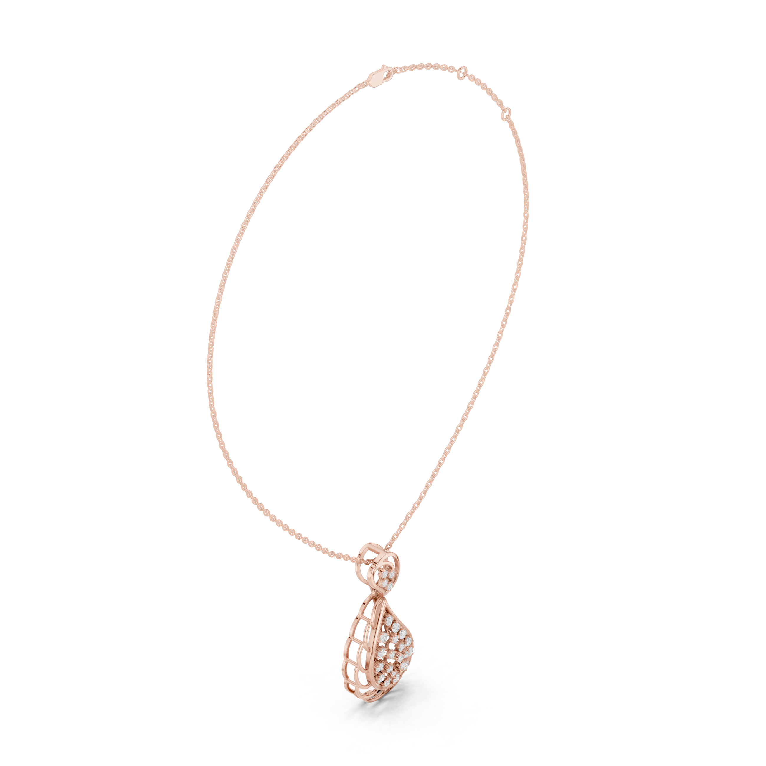 Pure Allure Lab Grown Diamond Halo Pendant
