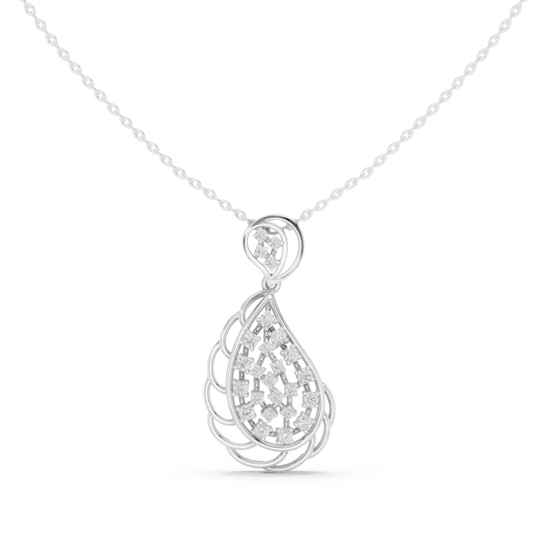 Pure Allure Lab Grown Diamond Halo Pendant