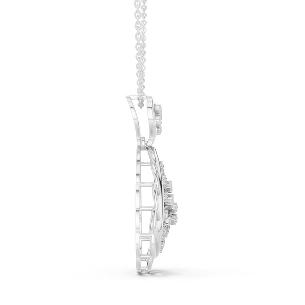 Pure Allure Lab Grown Diamond Halo Pendant