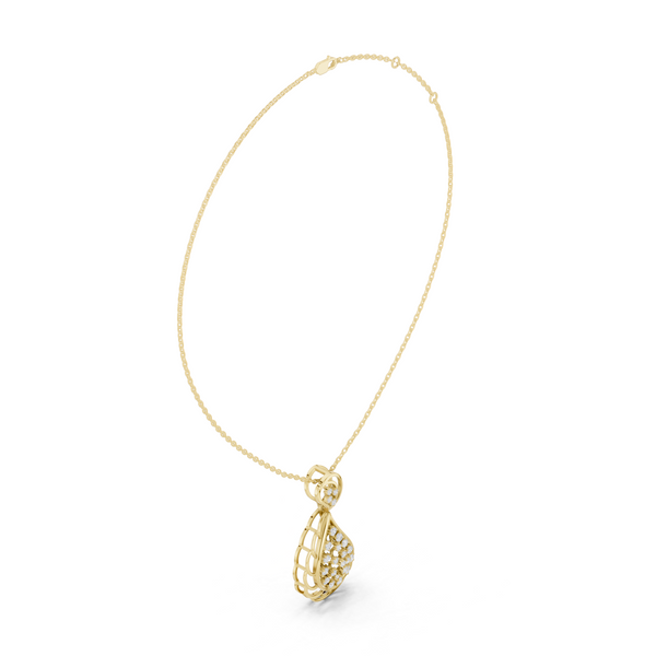 Pure Allure Lab Grown Diamond Halo Pendant