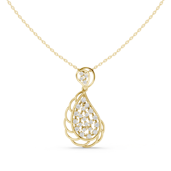 Pure Allure Lab Grown Diamond Halo Pendant