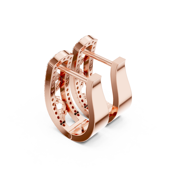 Five Star lab grown diamond earring design