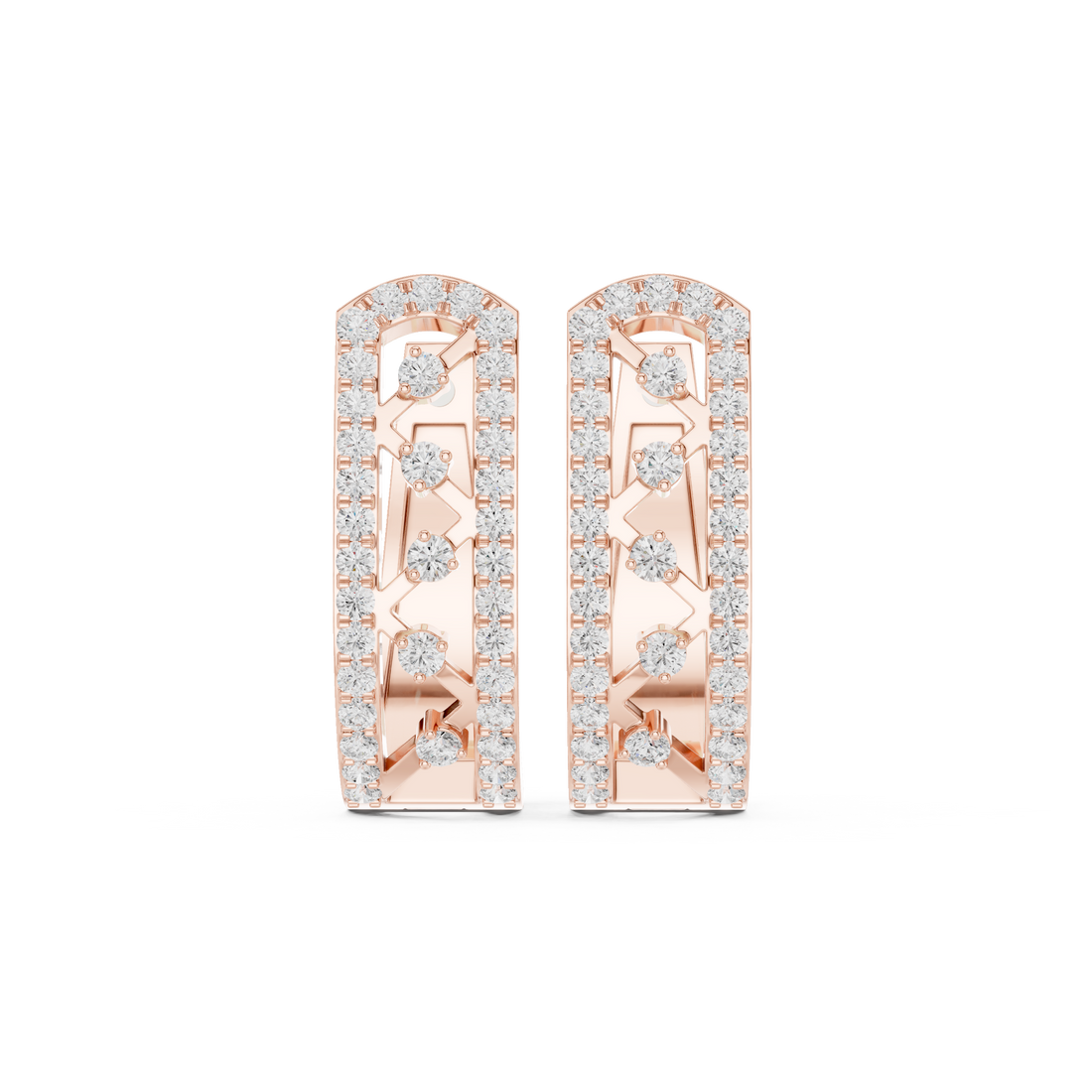 Five Star lab grown diamond earring design