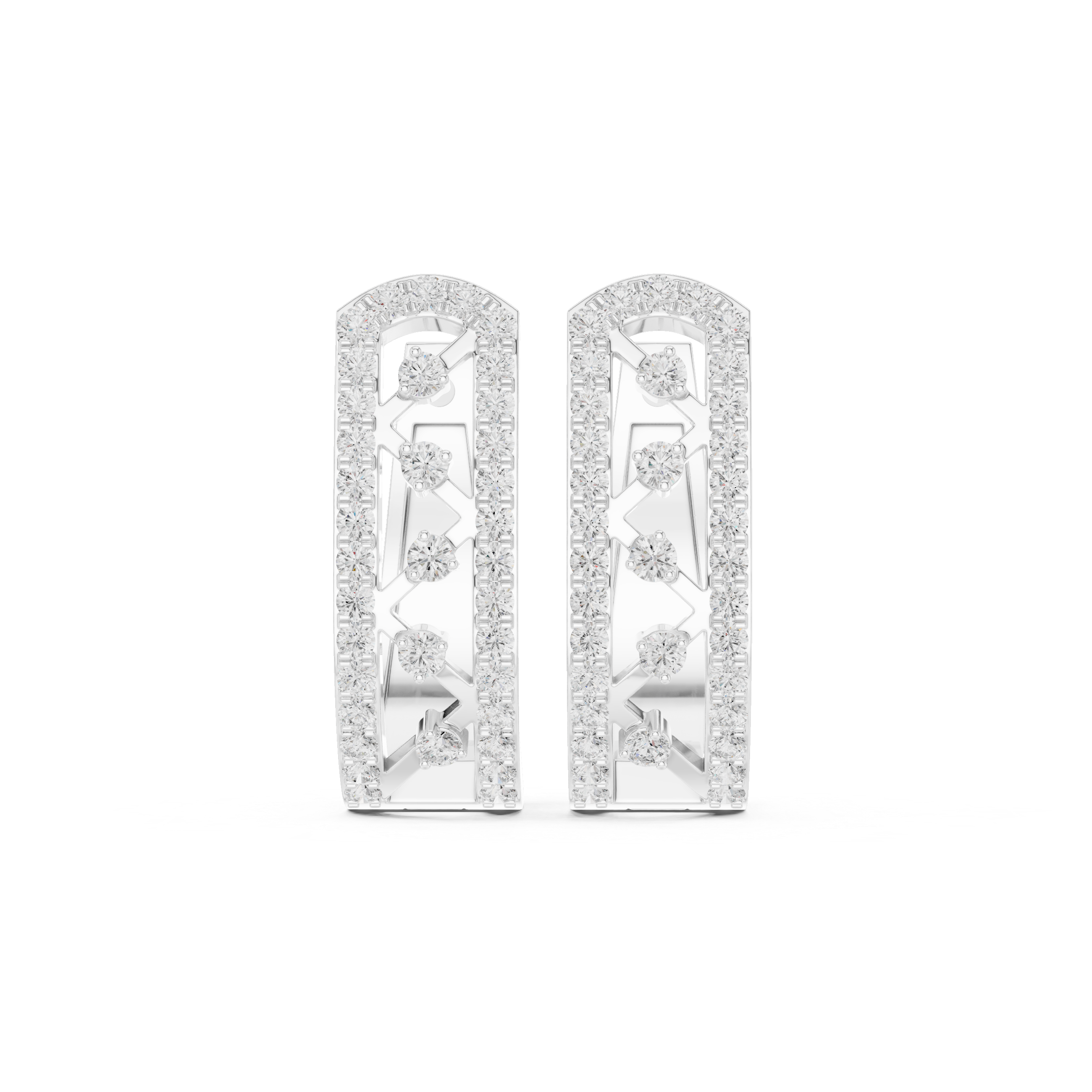 Five Star lab grown diamond earring design