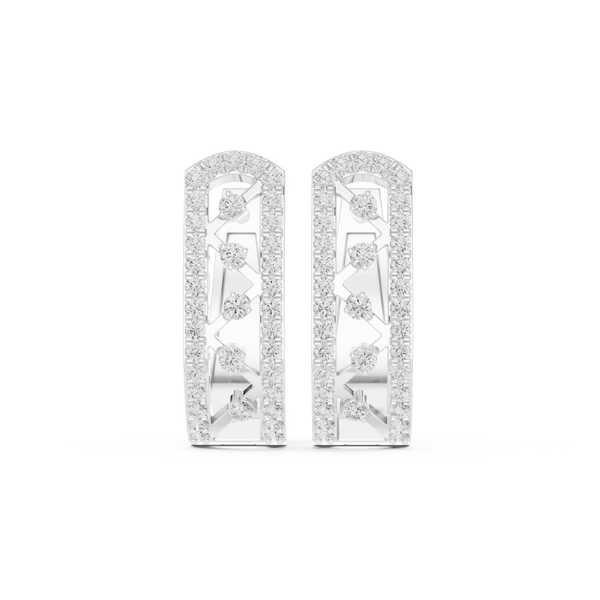 Five Star lab grown diamond earring design