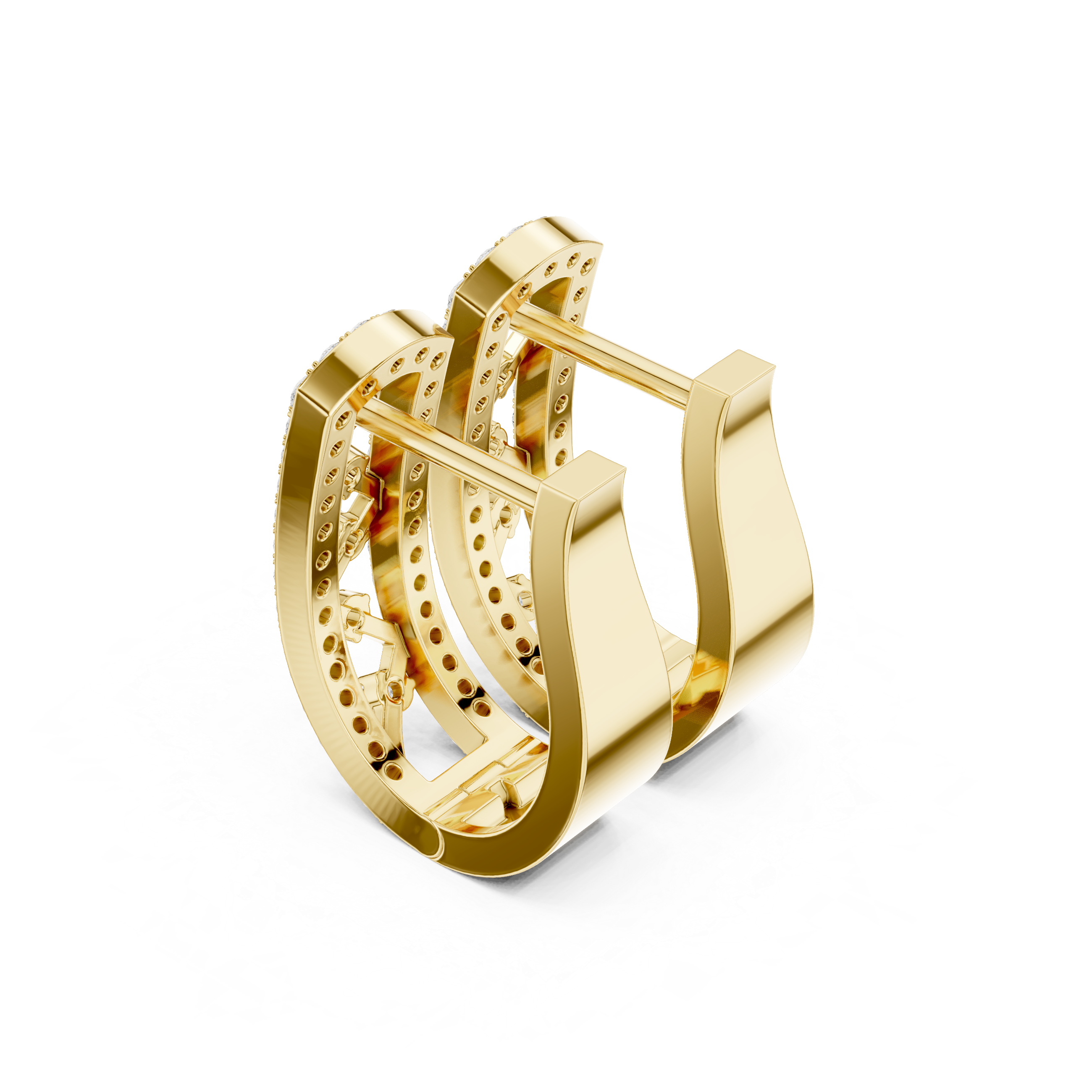 Five Star lab grown diamond earring design