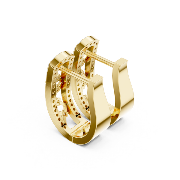 Saffron Wave Lab Grown Diamond Earrings Sets