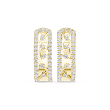 Saffron Wave Lab Grown Diamond Earrings Sets