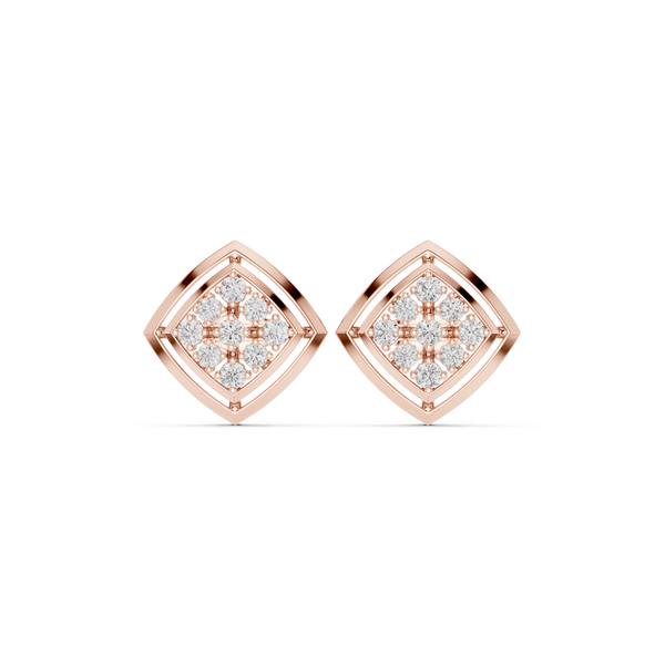 Lotus Petal Lab Grown Diamond Earrings Pairs